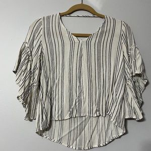 Black and White Stripped Top